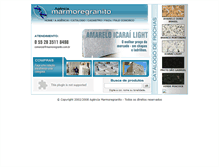 Tablet Screenshot of marmoregranito.com.br